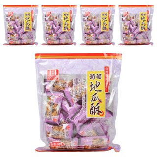 安堡 葡萄地瓜酥 280g 5袋 - 台灣脆點心 葡萄乾香甜 獨立包裝方便攜帶