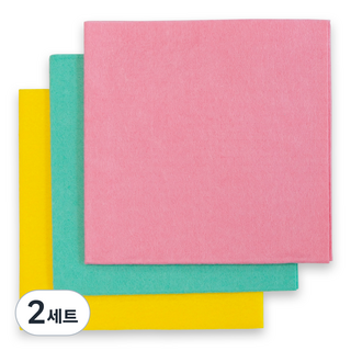 명진 다용도 부직포 행주 3종 세트, 2세트