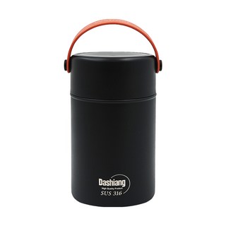 Dashiang 316真空食物罐 黑, 1L, 1個