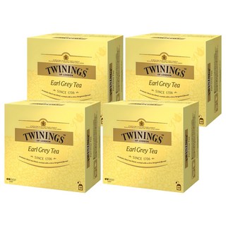 TWININGS 唐寧茶 盒裝伯爵紅茶茶包, 2g, 50包, 4盒