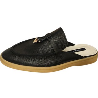 女款Lesca無後跟鞋 C1421_5113, 230, 黑色