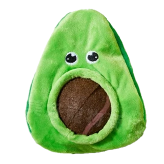 PETSVILLE 派思維 Juicy Fruit 蔬菜水果系列狗狗發聲互動玩具 - 內置紙響 可拋接, 牛油果球球 綠色, 1個