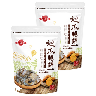 連城記 地瓜脆餅 濃郁地瓜香氣 酥脆口感 全素配方, 300g, 2包