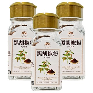 新光洋菜 黑胡椒粉 100%純黑胡椒粉, 28g, 3罐