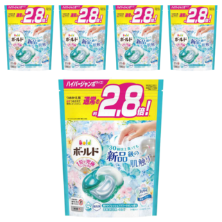 Bold 4in1 持香4D洗衣膠囊補充裝 清新花香, 31顆, 5袋