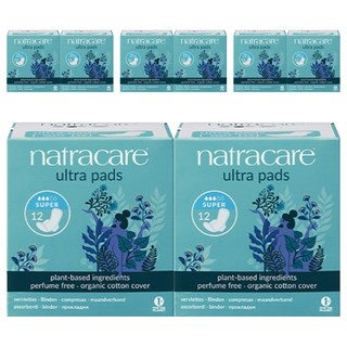 나트라케어 울트라 패드 윙 생리대 날개형, 중형, 12개입, 8개