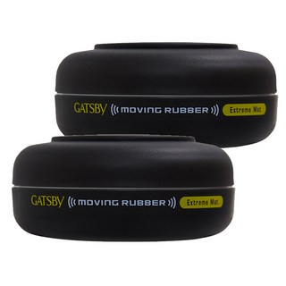 GATSBy MOVING RUBBER 極限霧感髮蠟, 80g, 2個