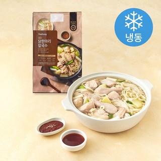 프레시지 더큰 닭 한마리 칼국수 밀키트 3인분 (냉동), 1.56kg, 1개