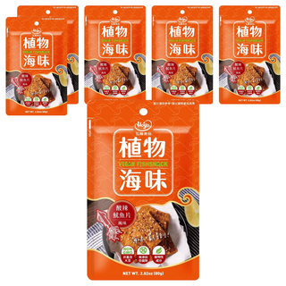 Hoya 弘陽食品 植物海味-酸辣魷魚片, 80g, 6入