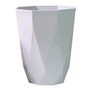 Morning Scent 北歐風格現代經典八角花盆, 1個, 白色