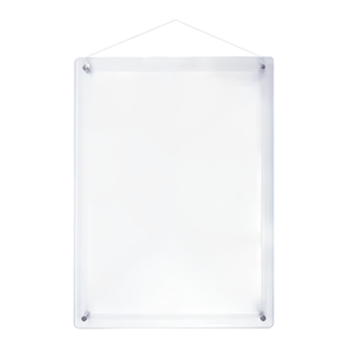 W.I.P 台灣聯合文具 A4吊掛式證件相框架 壁掛式設計 直/橫皆可使用, 透明色, 1個