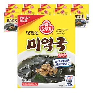 오뚜기 미역국, 18g, 12개