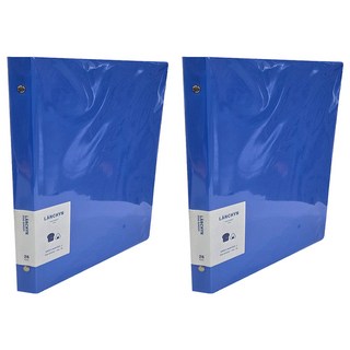 Lan CHYn 連勤牌文具 lc-b526r-1 pp 26孔塑鋼夾(b5)(空夾) 藍/ 個, 藍色, 2本