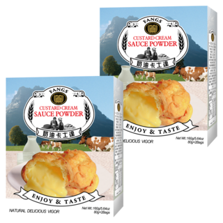 FANGS 方氏 奶油卡士達粉, 160g, 2盒