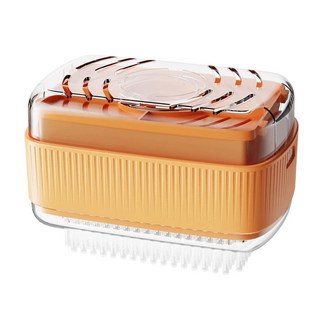 葉子小舖 肥皂起泡盒洗衣刷, 顏色隨機, 1個