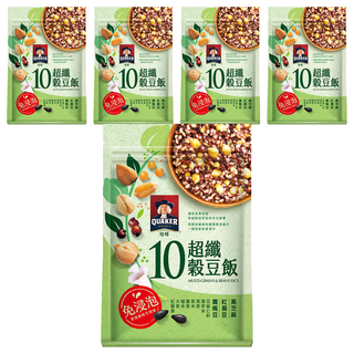 QUAKER 桂格 10超纖穀豆飯, 1kg, 5包