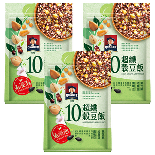 QUAKER 桂格 10超纖穀豆飯, 1kg, 3包