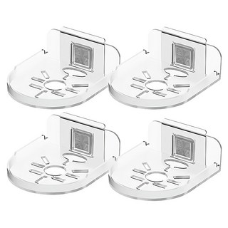 壁掛攝影機支架 圓款 免釘安裝 四邊加高 底部線孔, G640, 1組