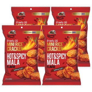 泰青農場 香脆迷你米餅 麻辣口味, 60g, 4包