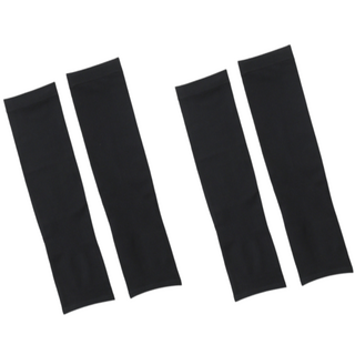 노암 심리스 스포츠 팔토시 양팔 2세트 핑거링 무, 블랙, 2개