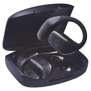 audio-technica 鐵三角 開放式無線耳掛式耳機 原廠保固, ATH-AC5TW, 黑色