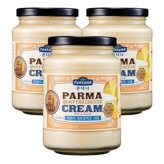 Fontana 帕爾馬4種起司奶油義大利麵醬, 430g, 3罐