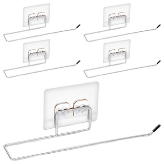 不鏽鋼捲筒紙巾架, 5個, 銀色