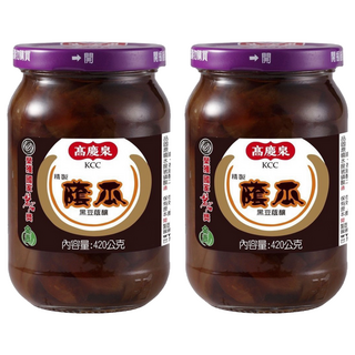高慶泉 蔭瓜 精製黑豆蔭, 420g, 2罐