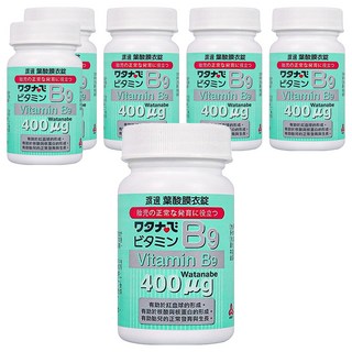 Jen Sheng 人生製藥 維他命B9葉酸膜衣錠, 120錠, 6罐