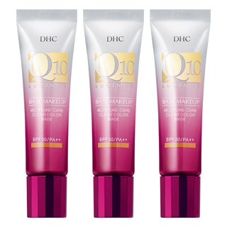 DHC 台灣公司貨 Q10持久透亮隔離霜 SPF30 PA++ 30g, 膚色, 3條
