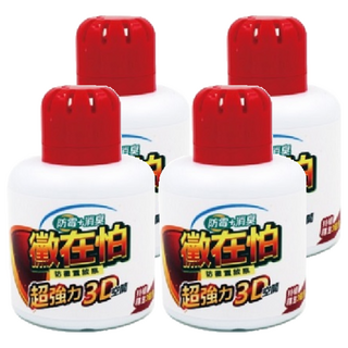 台灣虎牌 黴在怕防霉消臭置放瓶 有效釋放長達三個月, 150g, 4瓶