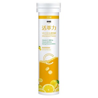 DR.KIM 金博氏 活萃力 Vit C + D + Zn 發泡錠, 1支, 20顆