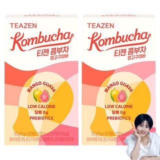 TEAZEN 茶禪 康普茶 芒果芭樂口味, 2盒, 5g, 10條