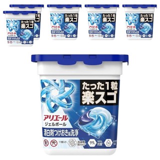ARIEL 日本原裝進口 極淨進化4D抗菌去漬洗衣球 藍色, 6盒, 11顆