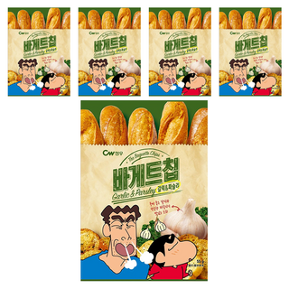 CW 大蒜麵包風味餅乾 蠟筆小新版, 55g, 5包