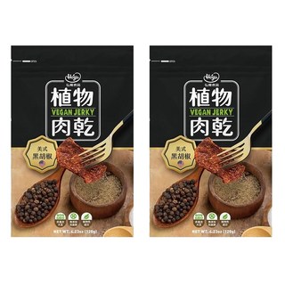 Hoya 弘陽食品 - 美式黑胡椒風味純素肉乾, 120g, 2包