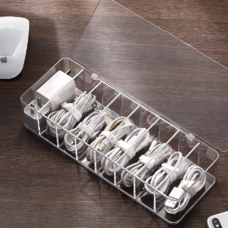 快豹 透明線盒 PS塑料材質, 透明色, 2個