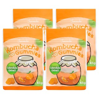 Jemutecha 葉黃素康普茶無糖軟糖, 金盞花提取物，45g, 4包