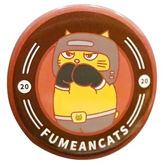 黃阿瑪的後宮生活 後宮運動會開罐器磁鐵 金屬材質 直徑約6cm 可當裝飾 也可當作磁鐵吸在鐵櫃、冰箱上, 嚕嚕, 1個