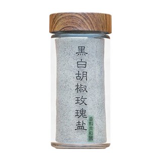 香料共和國 黑白胡椒玫瑰鹽 玻璃罐裝, 80g, 1罐
