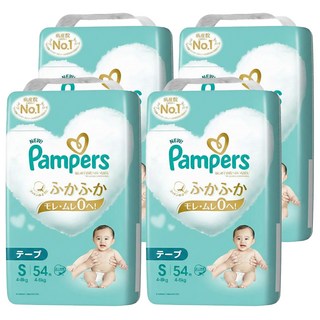 Pampers 幫寶適 日本境內版 黏貼型尿布 4~8kg, S, 216片