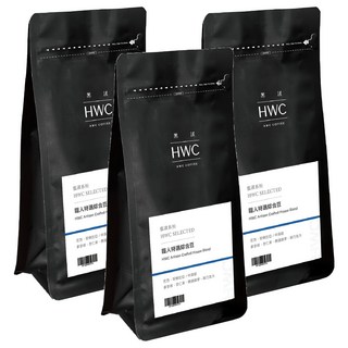 HWC 黑沃咖啡 職人特選綜合豆 1磅, 3包, 咖啡豆(無研磨), 454g