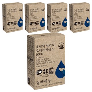 Danbaekharu rTG Omega 3魚油保健膠囊1000, 30顆, 5盒