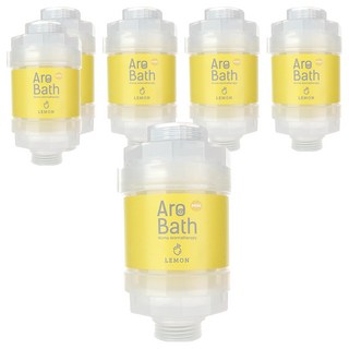 듀벨 아로바스 미니 비타민 샤워필터, 6개, 레몬향