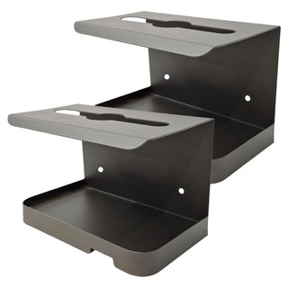 FAmILyLIFE 生活 航太鋁免打孔雙層衛生紙置物架 基本款, 神秘灰, 2個