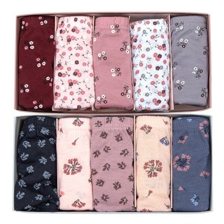 MINT COCOA 女款彈力包臀棉質內褲 10件組, 混色