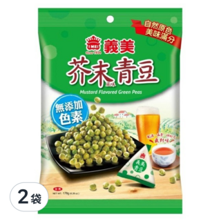 義美 芥末青豆, 178g, 2袋