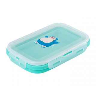 Bone 蹦克 寶可夢 矽膠摺疊保鮮盒 卡比獸, 1個容器及相配的蓋子, 1個