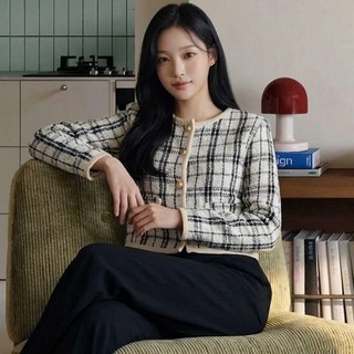 Paperments 女款 Eriol 經典粗花呢泡泡袖夾克 14099