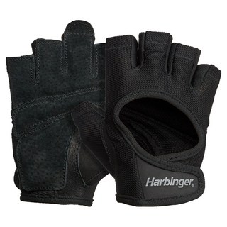 하빈져 여성용 파워 헬스 장갑 양손 세트, 블랙, 1개